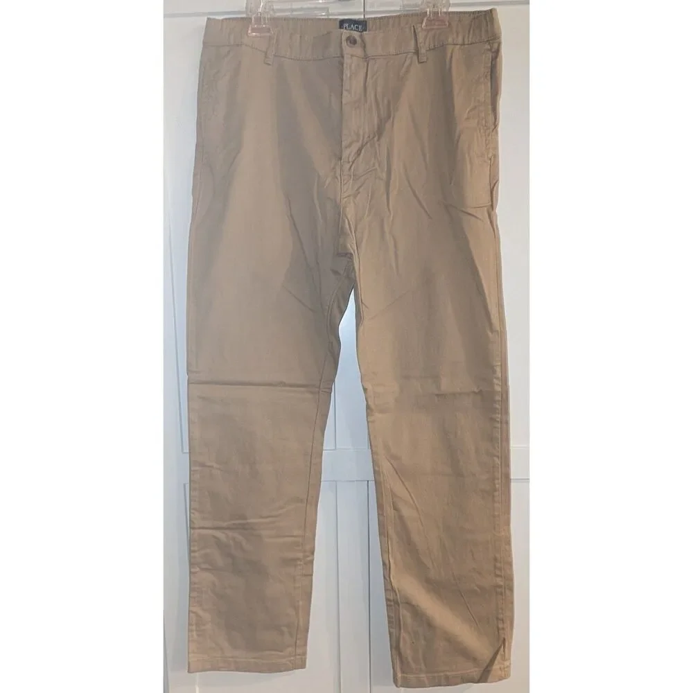 The Children's Place Stretch Chino Pants 4 Pack Size 20H Husky School Uniform